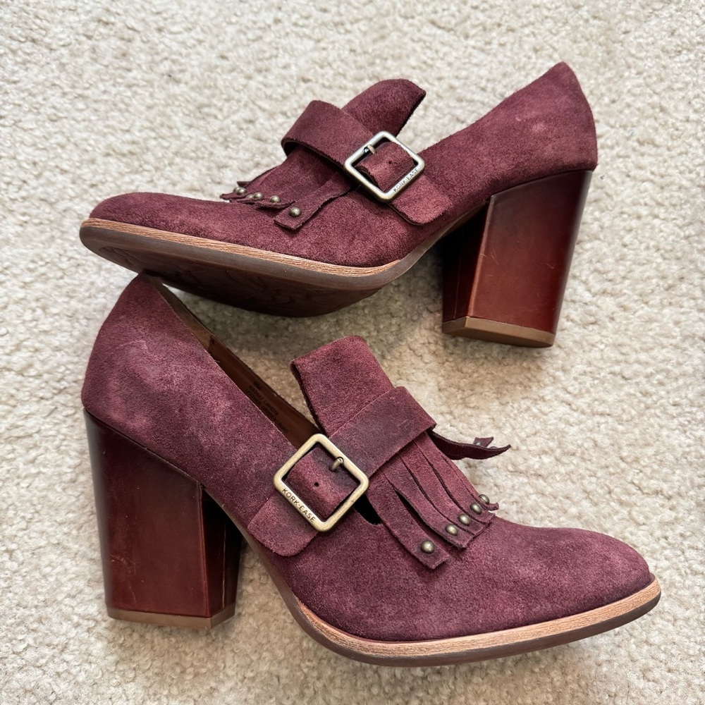 Kork-Ease Prim Heels Suede‎ Loafer Pumps 9
